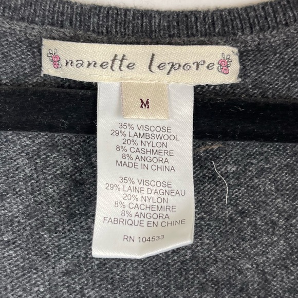 Nanette Lepore Sequin Embellished Sleeveless Wool Dress Size Medium - Picture 5 of 6